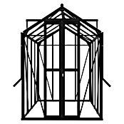 Kas Anne III Full Option pakket (Buitenmaat incl. dakoverstek (b x d): 149,8 x 289,9 cm, Materiaal zijwand: Glas, 3 mm, Zwart) | BAUHAUS