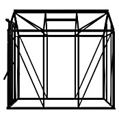 Kas Anne II Full Option pakket (Buitenmaat incl. dakoverstek (b x d): 149,8 x 220,1 cm, Materiaal zijwand: Glas, 3 mm, Zwart) | BAUHAUS