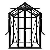 Kas Anne II Full Option pakket (Buitenmaat incl. dakoverstek (b x d): 149,8 x 220,1 cm, Materiaal zijwand: Glas, 3 mm, Zwart) | BAUHAUS