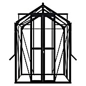 Kas Anne I Full Option pakket (Buitenmaat incl. dakoverstek (b x d): 149,8 x 150,7 cm, Materiaal zijwand: Glas, 3 mm, Zwart) | BAUHAUS