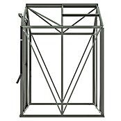 Kas Anne I Full Option pakket (Buitenmaat incl. dakoverstek (b x d): 149,8 x 150,7 cm, Materiaal zijwand: Glas, 3 mm, Groengrijs) | BAUHAUS