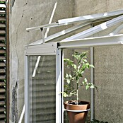 Kas Emma I (Buitenmaat incl. dakoverstek (b x d): 132 x 69 cm, Materiaal zijwand: Glas, 3 mm, Wit) | BAUHAUS