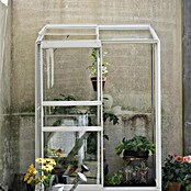Kas Emma I (Buitenmaat incl. dakoverstek (b x d): 132 x 69 cm, Materiaal zijwand: Glas, 3 mm, Wit) | BAUHAUS