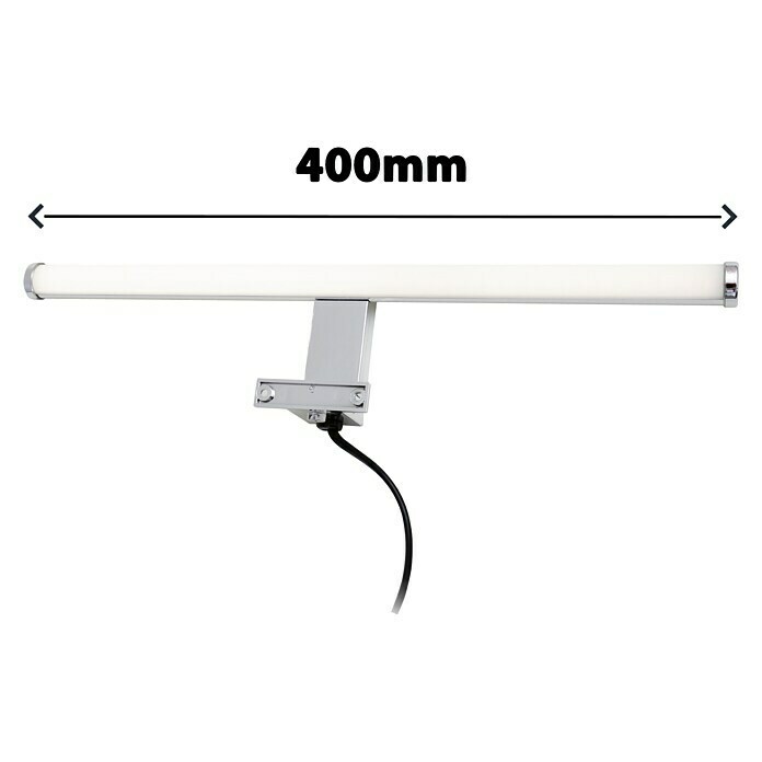 Brilo Aplique LED para espejo  (6 W, Cromo, L x An x Al: 40 x 9 x 4 cm, IP44)