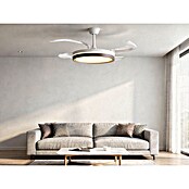 Purline Ventilador de techo Ceily Brise (Blanco/Madera oscura, 107 cm, 28 W) | BAUHAUS