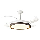 Purline Ventilador de techo Ceily Brise (Blanco/Madera oscura, 107 cm, 28 W) | BAUHAUS