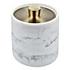 Camargue Wattepadspender Marmel (Polyresin, Weiß/Gold) | BAUHAUS