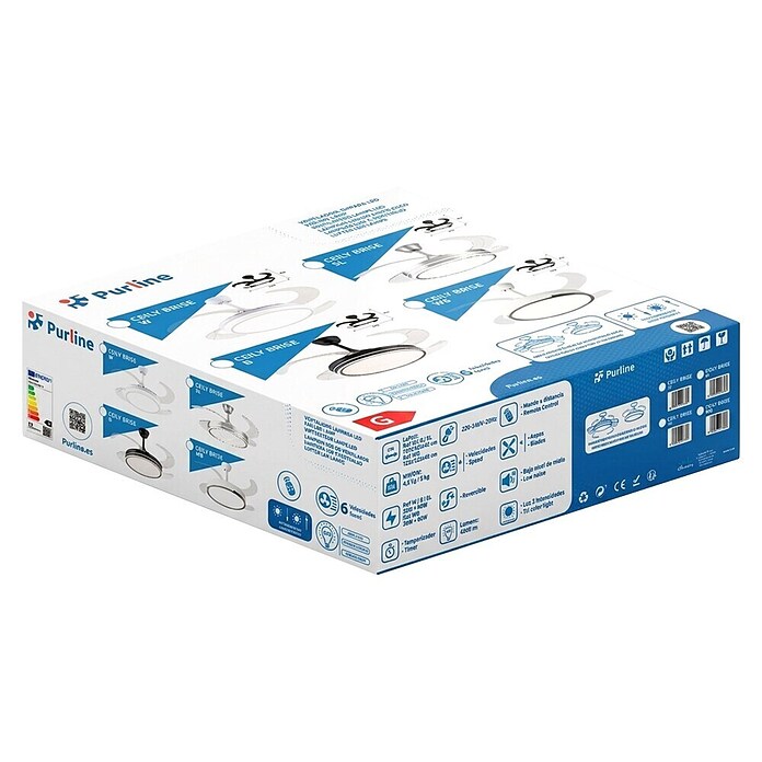 Purline Ventilador de techo Ceily Brise (Blanco, 107 cm, 28 W) | BAUHAUS
