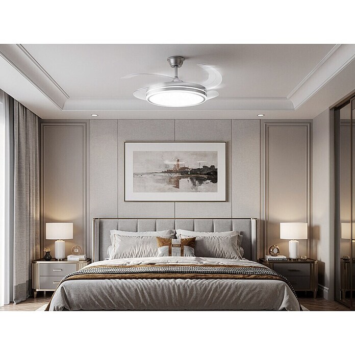 Purline Ventilador de techo Ceily Brise (Plata, 107 cm, 28 W) | BAUHAUS