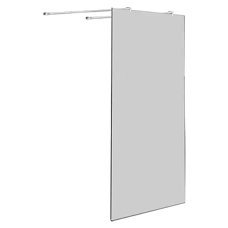Glasdeals  Duschwand Walk-In Duschwand 10 mm Glas AQUOS-Dublo 120 x 200 cm