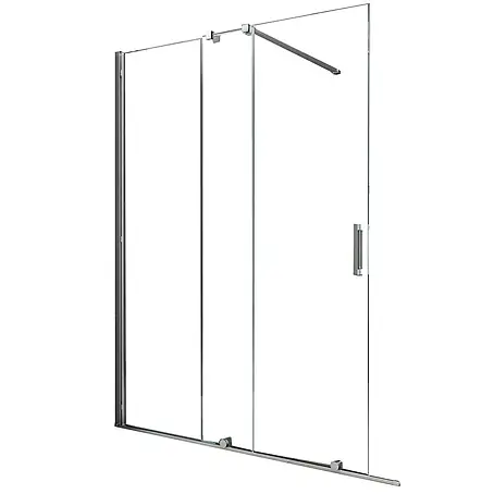 Glasdeals  Duschwand Schiebetür-Duschwand 8 mm Glas TRAVERSO 180 x 200 cm