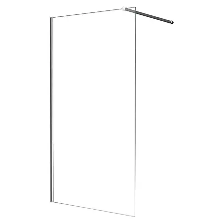 Glasdeals  Duschwand Walk-In Duschwand 8 mm Glas STRETTO 120 x 200 cm