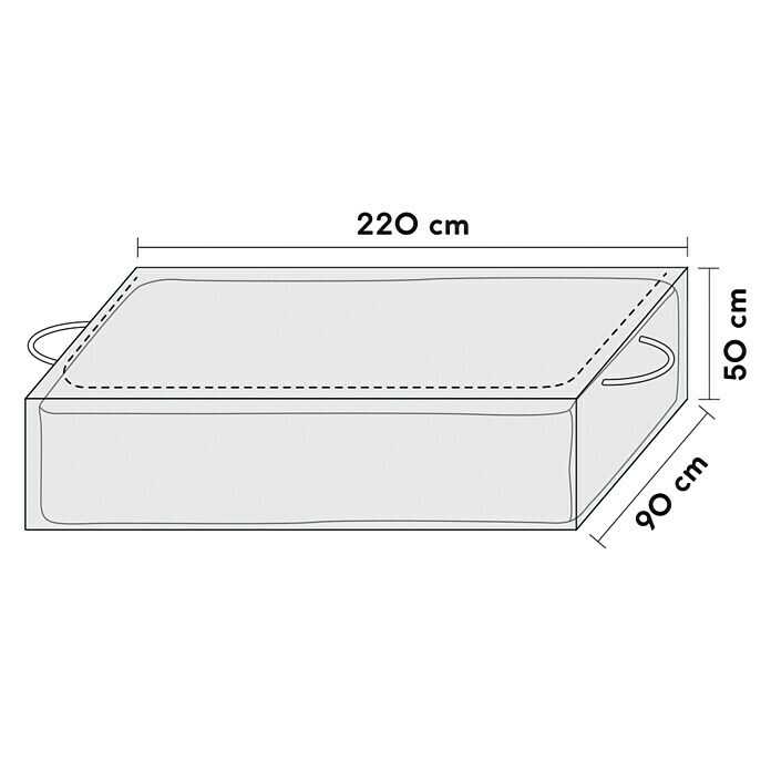 SENSUM Auflagen-Schutzhülle220 x 90 x 50 cm, Polyester Unknown
