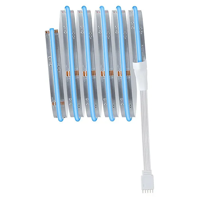 Paulmann MaxLED 1.000 LED-Stripes Full-Line Set - Länge: 1,5 m, RGBW, 25 W, 1.557 lm - Aufgerollte blaue LED-Lichtbänder mit weißem Stecker, 24V und hoher LED-Dichte.