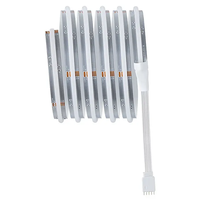 Paulmann MaxLED 1.000 LED-Stripes Full-Line Set - Länge: 1,5 m, RGBW, 25 W, 1.557 lm - Weißes, aufgerolltes LED-Lichtband mit elektrischen Kontakten und 4-poligem Stromanschluss.