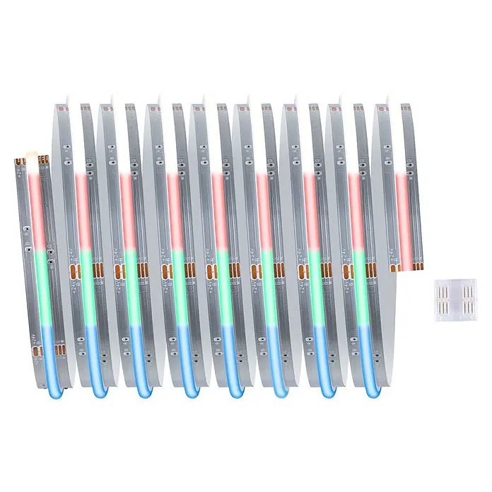 Paulmann MaxLED 1.000 LED-Stripes Full-Line - Länge: 1,5 m, RGBW, 24 W, 2.595 lm - Mehrere flexible LED-Streifen mit rotem, grünem, blauem und weißem Licht, inklusive transparentem Verbinder.