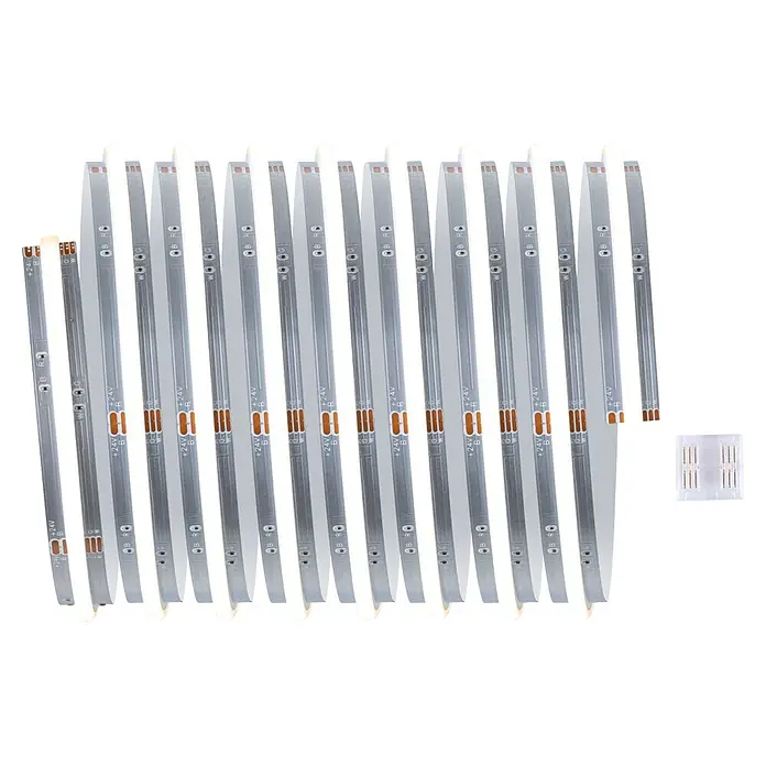 Paulmann MaxLED 1.000 LED-Stripes Full-Line - Länge: 1,5 m, RGBW, 24 W, 2.595 lm - Flexible 24V RGBW LED-Streifen, silber mit Goldkontakten und einem durchsichtigen Stecker.
