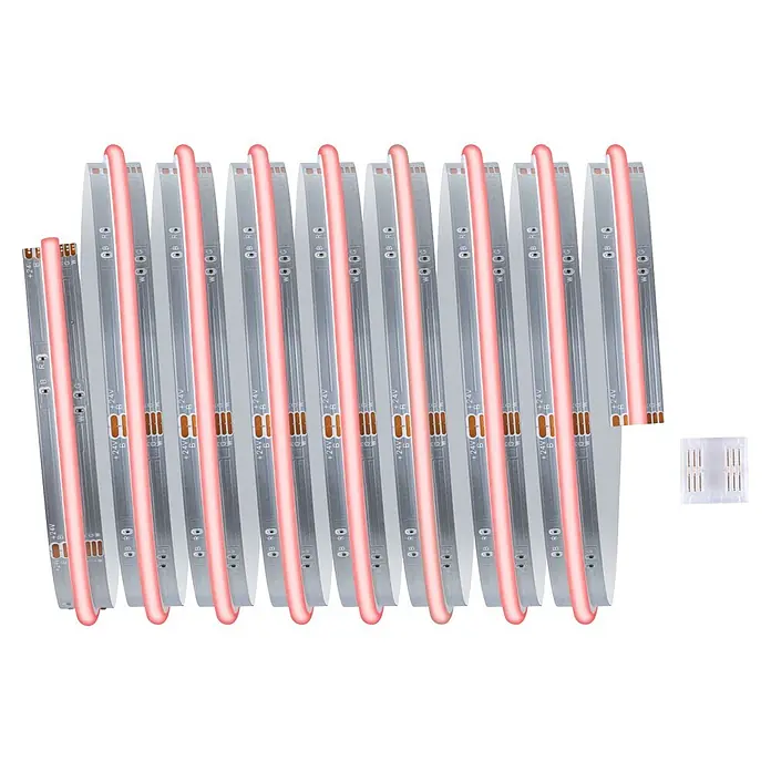 Paulmann MaxLED 1.000 LED-Stripes Full-Line - Länge: 1,5 m, RGBW, 24 W, 2.595 lm - Mehrere flexible LED-Lichtstreifen mit integrierten Verdrahtungsanzeigen, zusammen mit einem transparenten Verbinder.