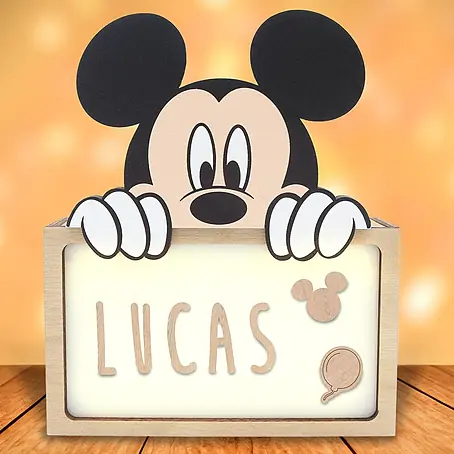 Lámpara de sobremesa infantil Mickey Mouse