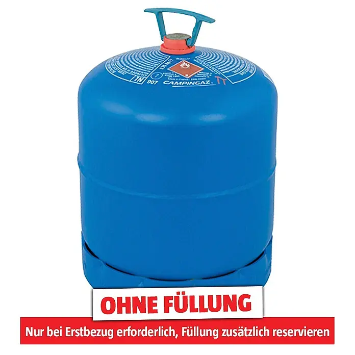 Campingaz Gasflasche für Butangas ohne Füllung* - Ausführung: 2,75 kg - Blauer Campingaz Gaszylinder mit hellblauem Tragegriff.