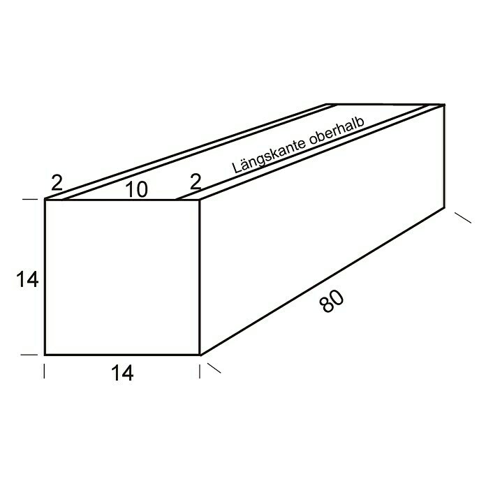 WMT Pflanzkasten RAL 6005L x B x H: 80 x 14 x 14 cm, Dunkelgrün, Geeignet für: Stabgitterzäune & Doppelstabmatten, Stahl Unknown