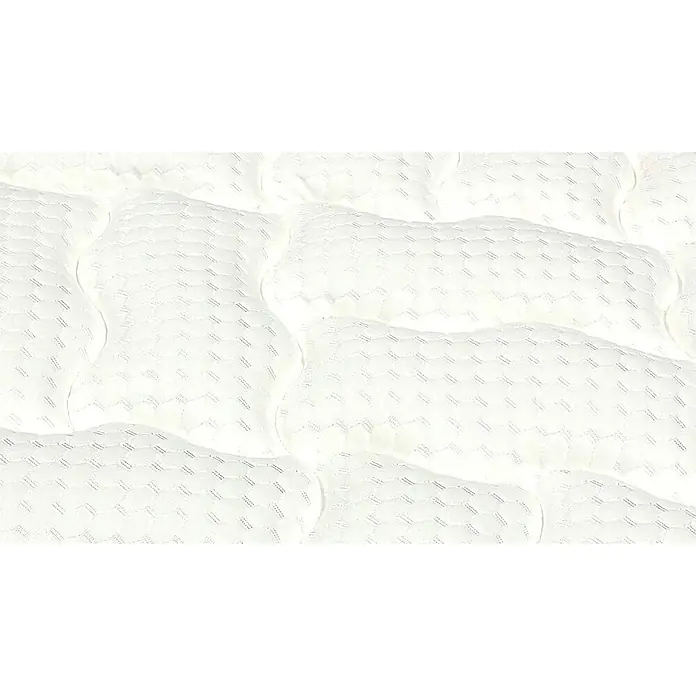 Nonnos Bedding Topper para colchón - Largo: 200 cm, Ancho: 180 cm, Altura: 5 cm, Reversible/Se entrega enrollado - Tejido blanco acolchado con patrón de panal, para colchón o almohada.