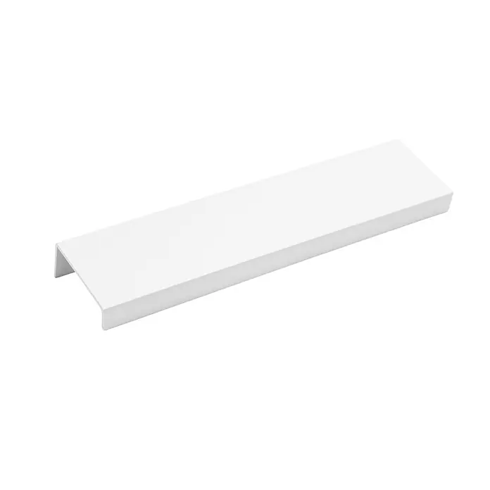 Cordia Möbelgriff 30 cm - Lochabstand: 260 mm, Aluminium, Weiß - Weißer rechteckiger U-Profil Möbelgriff.