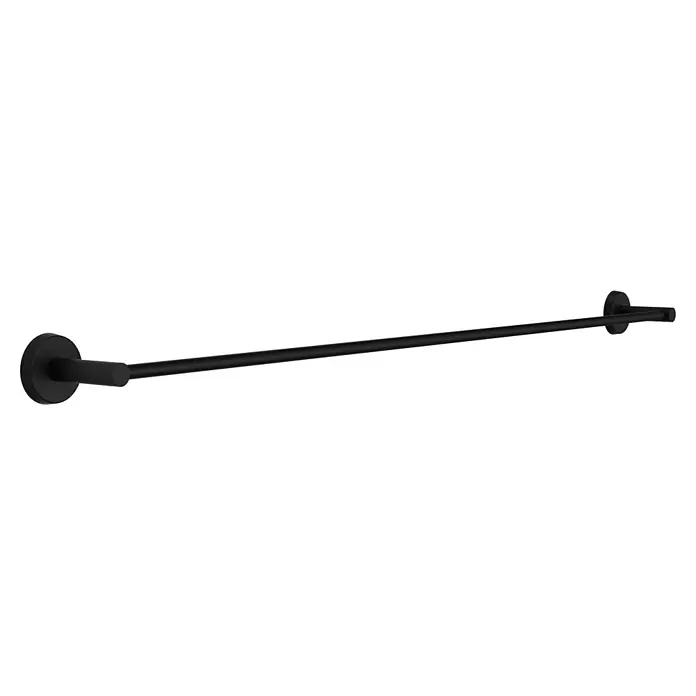 Camargue Paris Black Badetuchhalter - Breite: 104 cm, Schwarz - Mattschwarze Handtuchstange aus Metall für das Badezimmer.