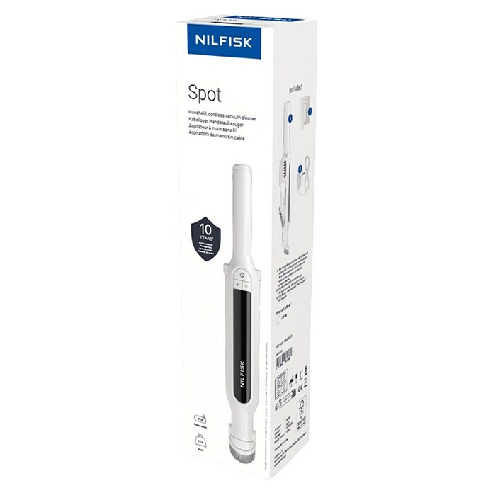 Nilfisk Aspirador de mano de batería Spot (14,4 V, 2.200 mAh, Volumen de recipiente: 0,2 l) | BAUHAUS