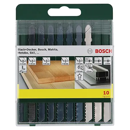 Bosch  Juego de hojas de sierra de calar