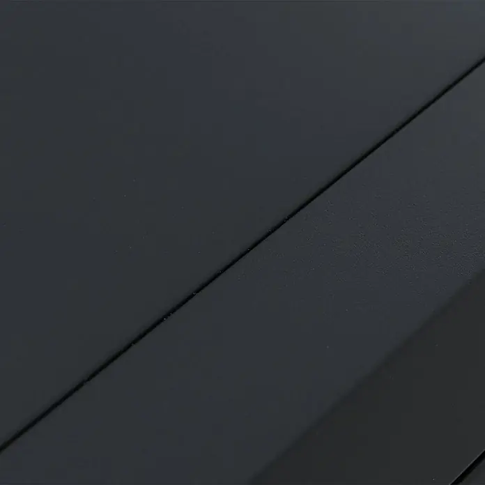 Proregal Hochbeet Metallhochbeet - Metall, Grau - Dunkle matte Platte mit diagonaler Naht.