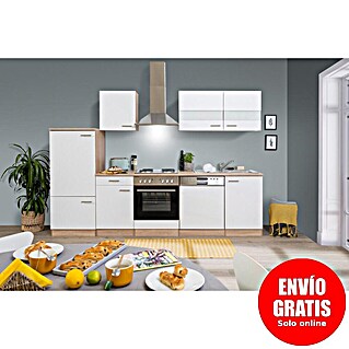 Respekta Cocina modular completa Merle (Ancho: 280 cm, Blanco, Sin electrodomésticos)