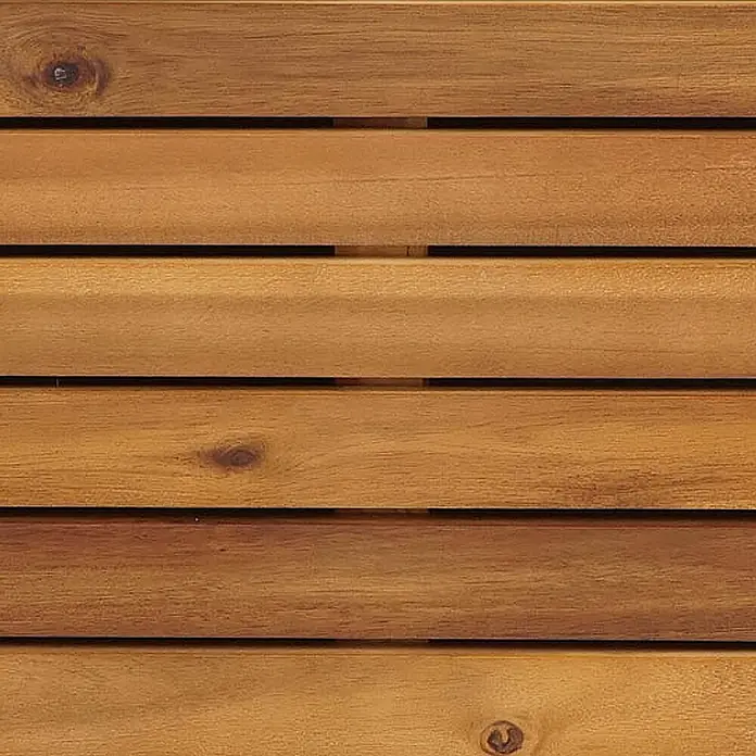 Proregal Hochbeet Pflanzkasten aus Holz - Holz, Braun - Helle Holzoberfläche mit horizontalen Latten, sichtbarer Maserung und Ästen.