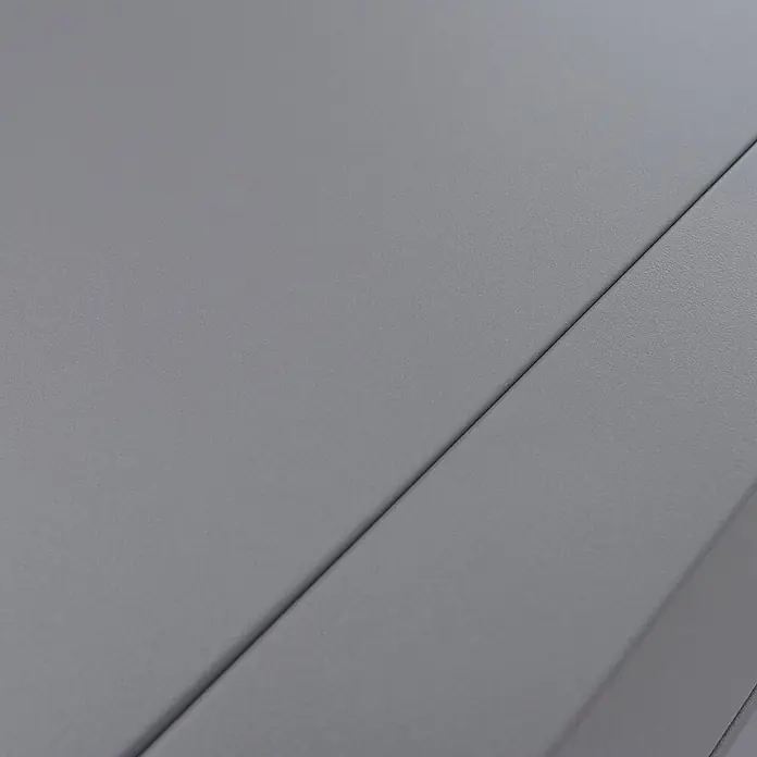 Proregal Hochbeet Metallhochbeet - Metall, Grau - Strukturierte graue Platte mit diagonaler Fuge.
