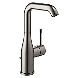 Grohe Essence New Waschtischarmatur L-Size (Mit Zugstange, Hard Graphite, Matt)