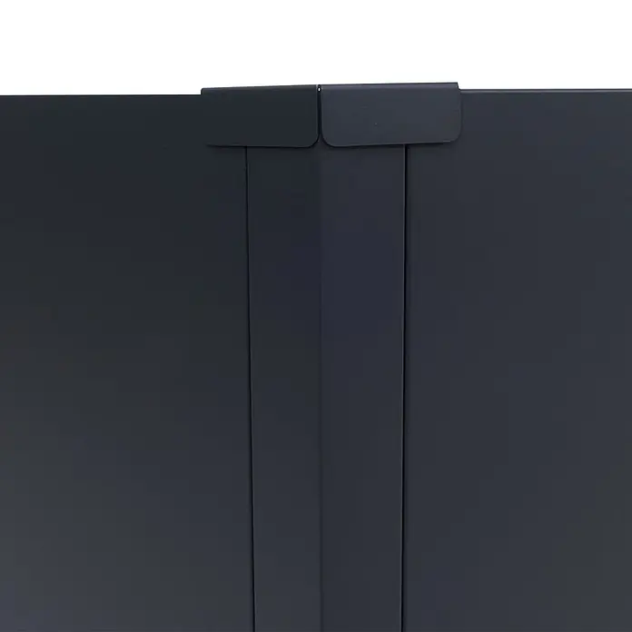 Proregal Hochbeet Metallhochbeet - Metall, Grau - Dunkelgrauer modularer Sichtschutz mit oberen Verbindungsstücken.