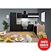Respekta Cocina esquinera (172 x 280 cm, Negro)