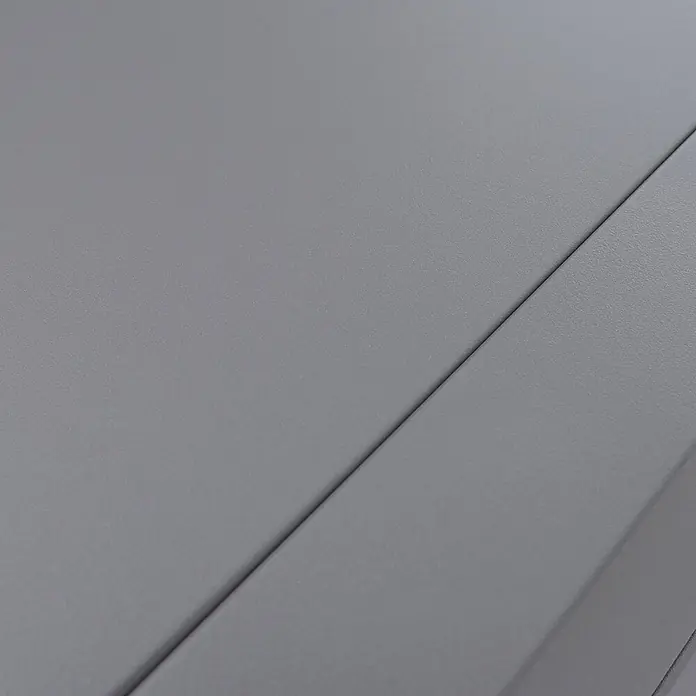 Proregal Hochbeet Metallhochbeet - Metall, Grau - Graue, fein texturierte Oberfläche mit scharfer diagonaler Kante.