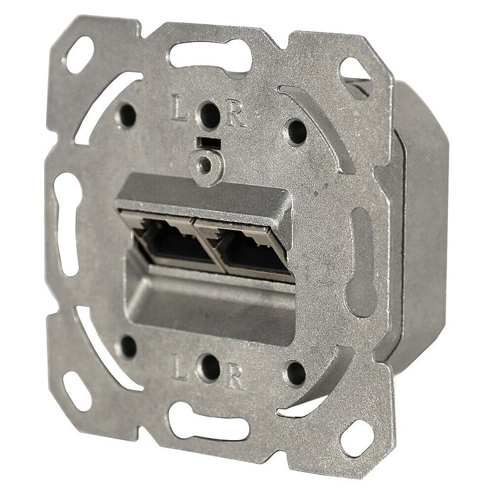 Q-Link Netwerkcontactdoos CAT6A (2 x 8-polig) | BAUHAUS