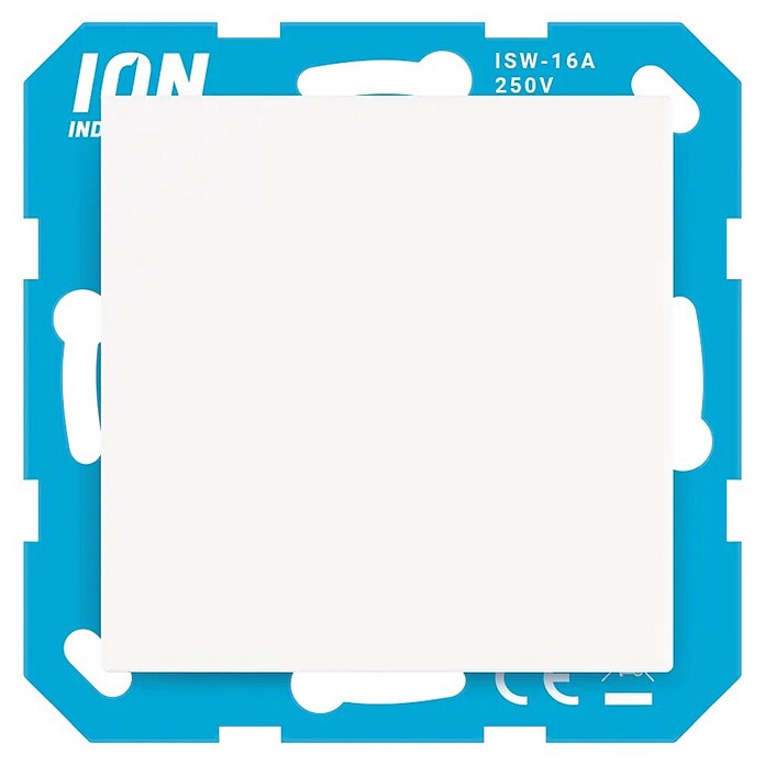 Ion Wandcontactdoos met klapdeksel voor V1 en J1 afdekramen (Alpin wit, Inbouwmontage, V1 en J1 afdekramen) | BAUHAUS