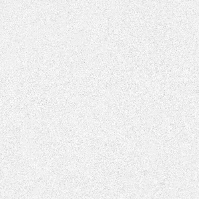 Profhome Vliestapete Vliestapete Uni in weiß - Uni, 10.050 x 530 mm - Weiße, dezent texturierte Oberfläche, die Stuck oder Putz ähnelt.