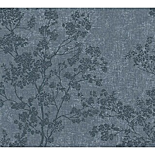 AS Creation New Walls Vliestapete Bäume (Blaugrau, Floral, 10,05 x 0,53 m)