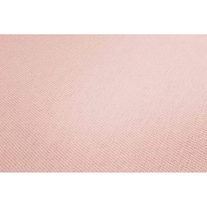 Profhome Vliestapete Vliestapete Uni in rosa - Uni, 10.050 x 530 mm - Hellrosa strukturierter Stoff mit dezentem Webmuster.