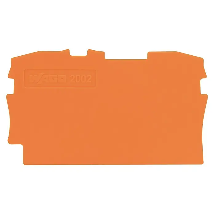 Wago Topjob Abschlussplatte S 2002-1292 - Orange, Geeignet für: 2-Leiter - Orangefarbene WAGO 2002-Brückerleiste zur Verbindung mehrerer Stromkreise in Schaltschränken, ideal für Elektroinstallationen.