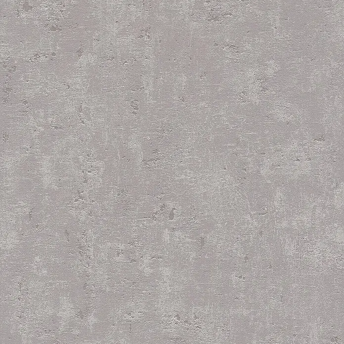 Profhome Vliestapete Vliestapete Uni grau - Uni, 10.050 x 530 mm - Strukturierte graue Oberfläche mit Betonoptik.