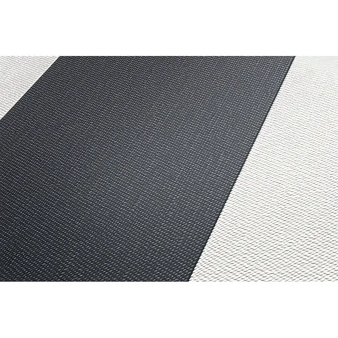 Profhome Vliestapete Vliestapete Traditionell grau - 10.050 x 530 mm - Texturierte Oberfläche mit diagonalen dunkelgrauen und weißen Streifen.