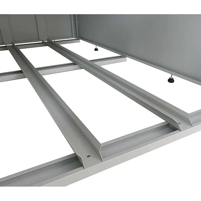 Proregal Fahrradgarage 2er abschließbar verzinkter Stahl - 208 x 113 x 123 cm, Grau - Stabiler grauer Stahlrahmen als Basis für ein Gartenhaus oder eine Lagerstruktur.