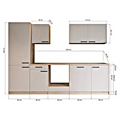 Respekta Merle Küchenleerblock (Breite: 280 cm, Kaschmir, Ohne Elektrogeräte) | BAUHAUS