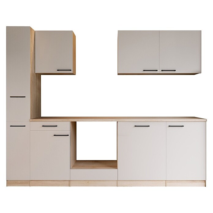 Respekta Merle Küchenleerblock (Breite: 250 cm, Kaschmir, Ohne Elektrogeräte) | BAUHAUS