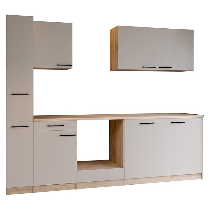 Respekta Merle Küchenleerblock (Breite: 250 cm, Kaschmir, Ohne Elektrogeräte) | BAUHAUS